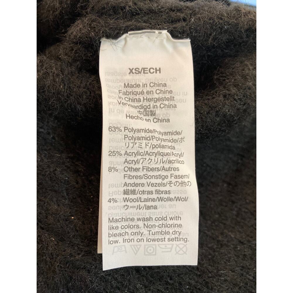 Madewell Eaton Pullover Crew Puff Sleeve Sweater Size Small in Black NWT - Picture 5 of 5
